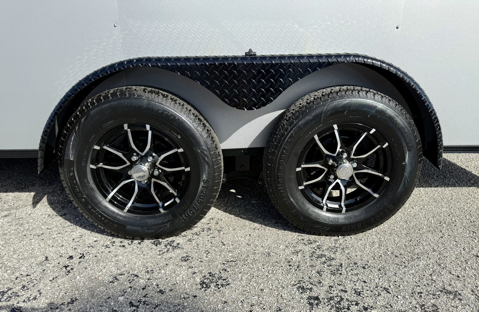 New 2026 Rock Solid Cargo 7X16 Ramp Door 7K Polycore Black Out Cargo / Enclosed Trailer