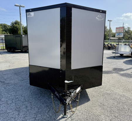 New 2026 Rock Solid Cargo 7X16 Ramp Door 7K Polycore Black Out Cargo / Enclosed Trailer