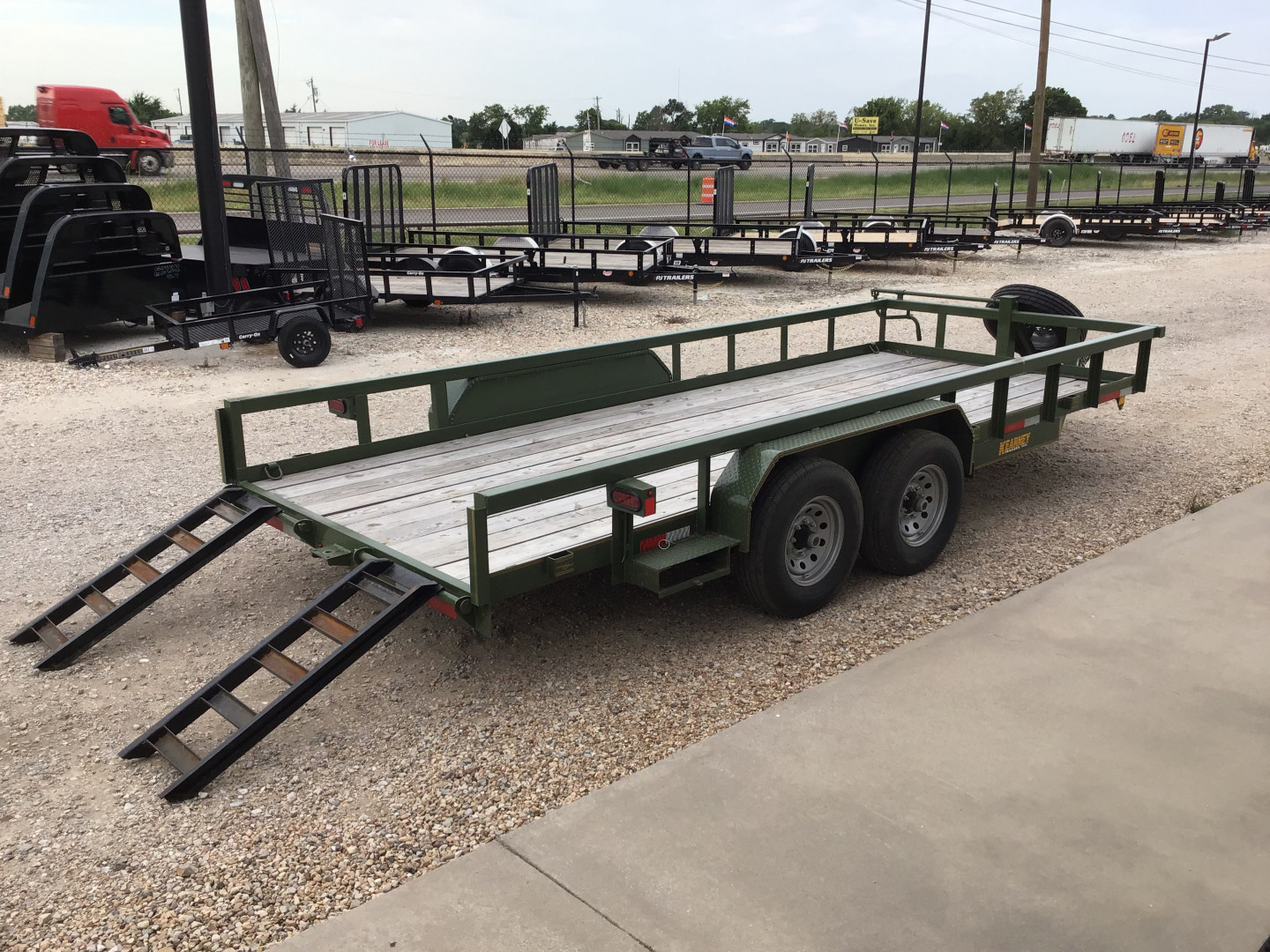 Used 2024 Kearney 83"x18' BP Equipment Trailer
