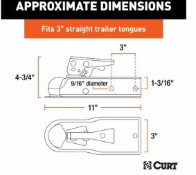 New 2025 Curt Posi Lock Coupler