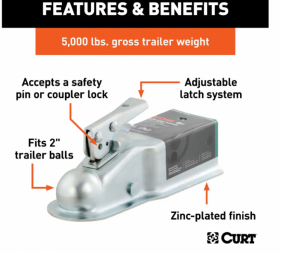 New 2025 Curt Posi Lock Coupler