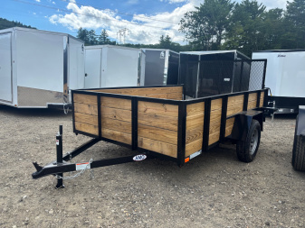 New 2025 AMO 6x10 Utility Trailer/24" Wood Sides/ramp gate/ 15'' wheels-2990 GVW