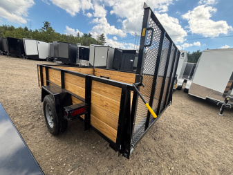 New 2025 AMO 6x10 Utility Trailer/24" Wood Sides/ramp gate/ 15'' wheels-2990 GVW