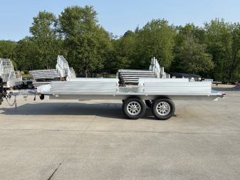 New 2026 Aluma Trailers A8818TA-R Aluminum ATV Trailer W/ 4 Side Load or Rear Ramps - 7000# GVWR
