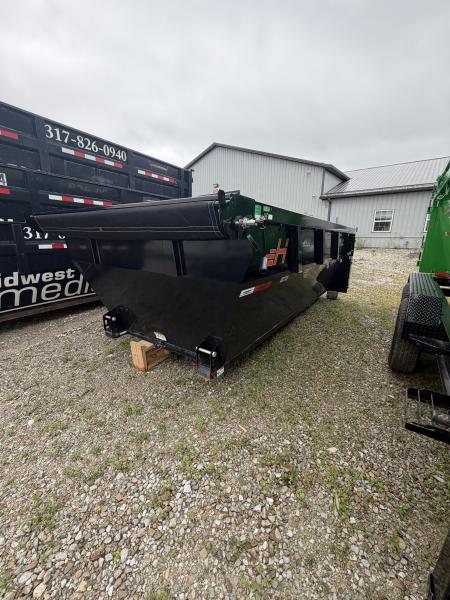 New 2025 Horizon Trailers 14' HDZ Dumpster Dump Bin 83X14 BLACK