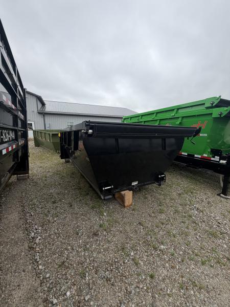 New 2025 Horizon Trailers 14' HDZ Dumpster Dump Bin 83X14 BLACK