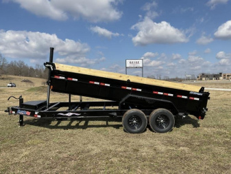 New 83 X16' LIBERTY TELESCOPIC 15.4K Dump Trailer w/ Tarp & Ramps
