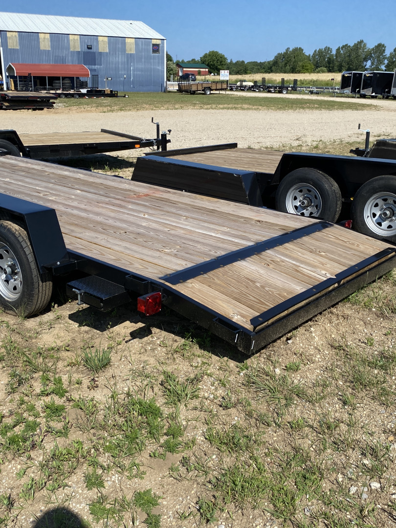 New 2025 AMO 16' 1- BRAKE CAR HAULER TRAILER Car Hauler