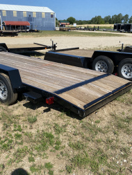 New 2025 AMO 16' 1- BRAKE CAR HAULER TRAILER Car Hauler