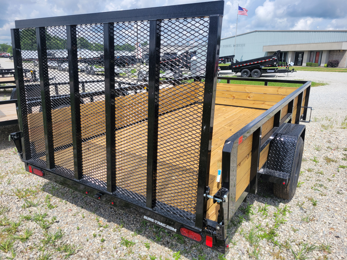 New 2025 Sure-Trac 7x12 Tube Top Three Board 3k Idler Utility Trailer