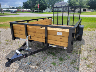 New 2025 Sure-Trac 7x12 Tube Top Three Board 3k Idler Utility Trailer