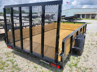 New 2025 Sure-Trac 7x12 Tube Top Three Board 3k Idler Utility Trailer