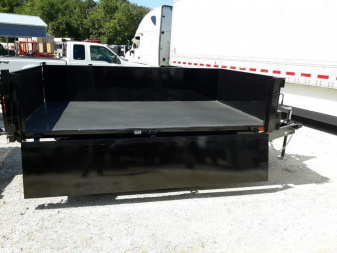 New 2026 HOMESTEADER 612MB SERIES/ 6X12 DUMP TRAILER / 5200# Electric Brake Axles / Curb Side Drop Side / Barn Door Rear Gates / Tarp
