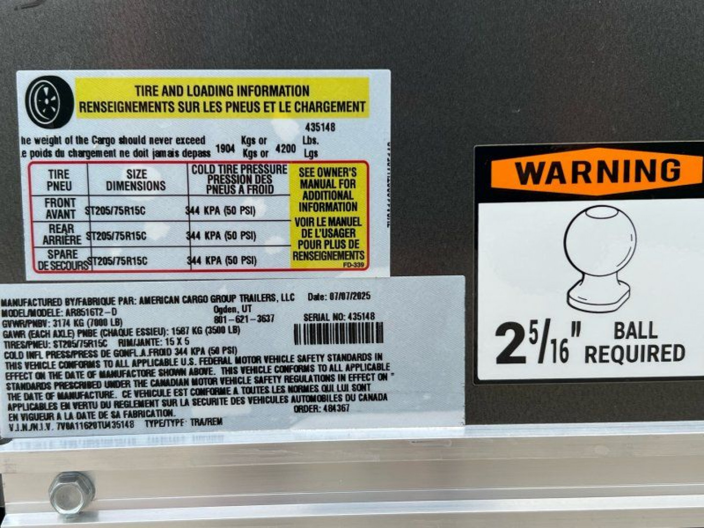 New 2026 American Hauler AR8516T2-D Cargo / Enclosed Trailer