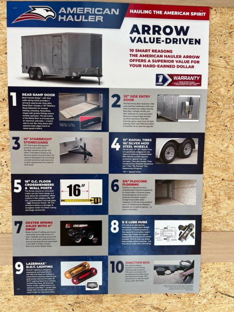 New 2026 American Hauler AR8516T2-D Cargo / Enclosed Trailer