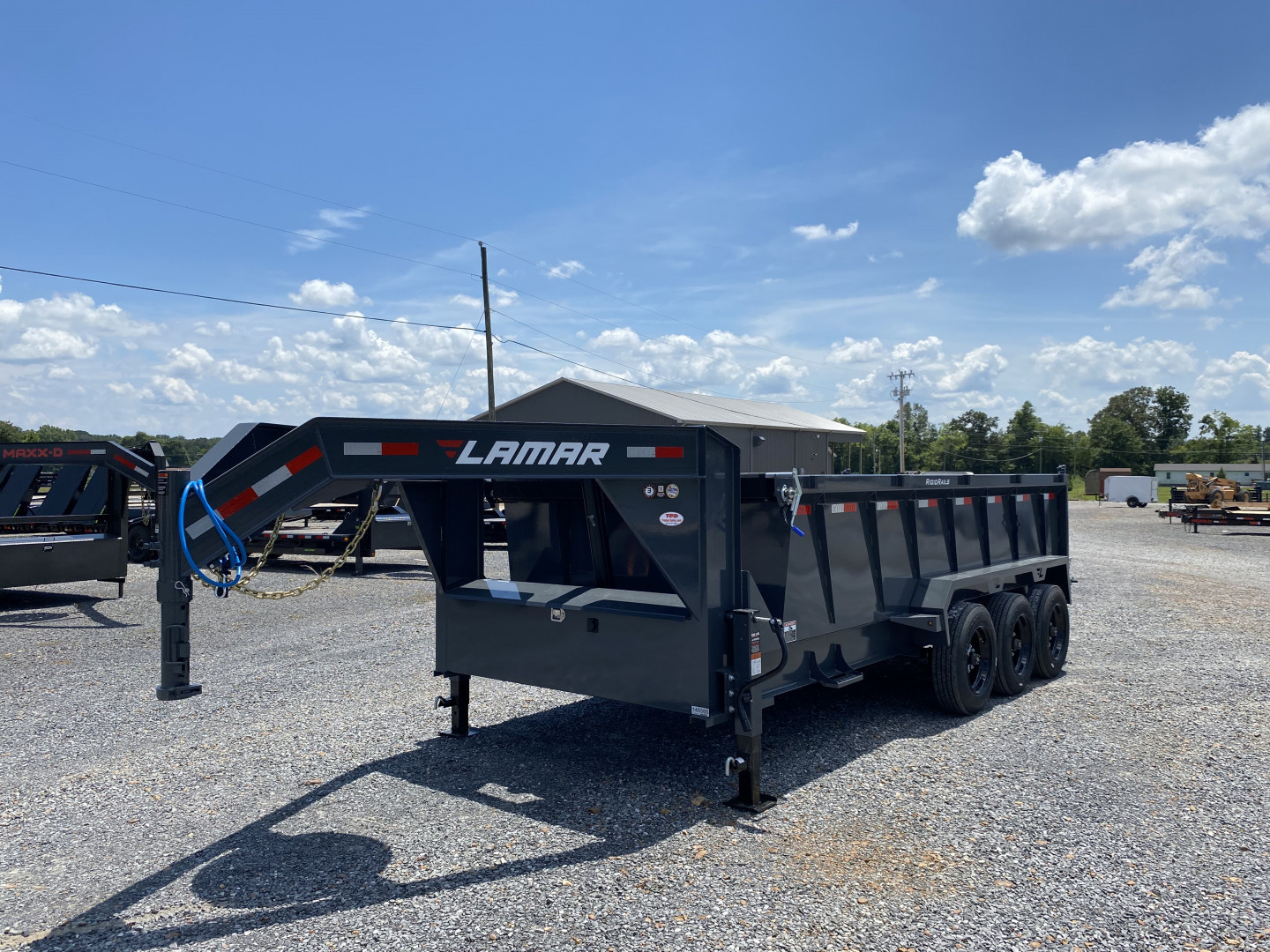 New 2026 Lamar Gooseneck Dump Trailer | 83" x 16' | 21K GVWR