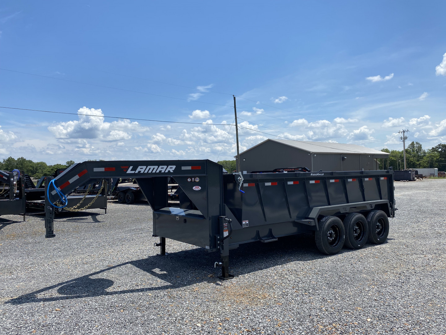 New 2026 Lamar Gooseneck Dump Trailer | 83" x 16' | 21K GVWR