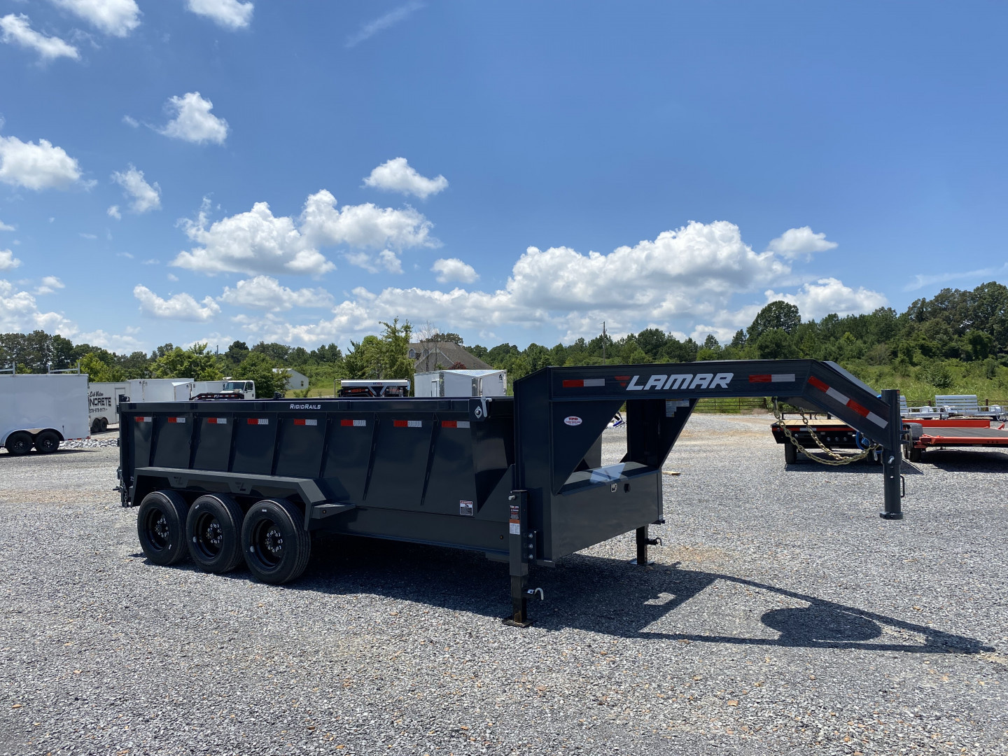 New 2026 Lamar Gooseneck Dump Trailer | 83" x 16' | 21K GVWR