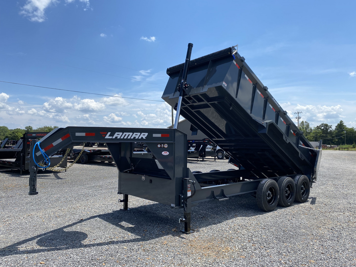 New 2026 Lamar Gooseneck Dump Trailer | 83" x 16' | 21K GVWR