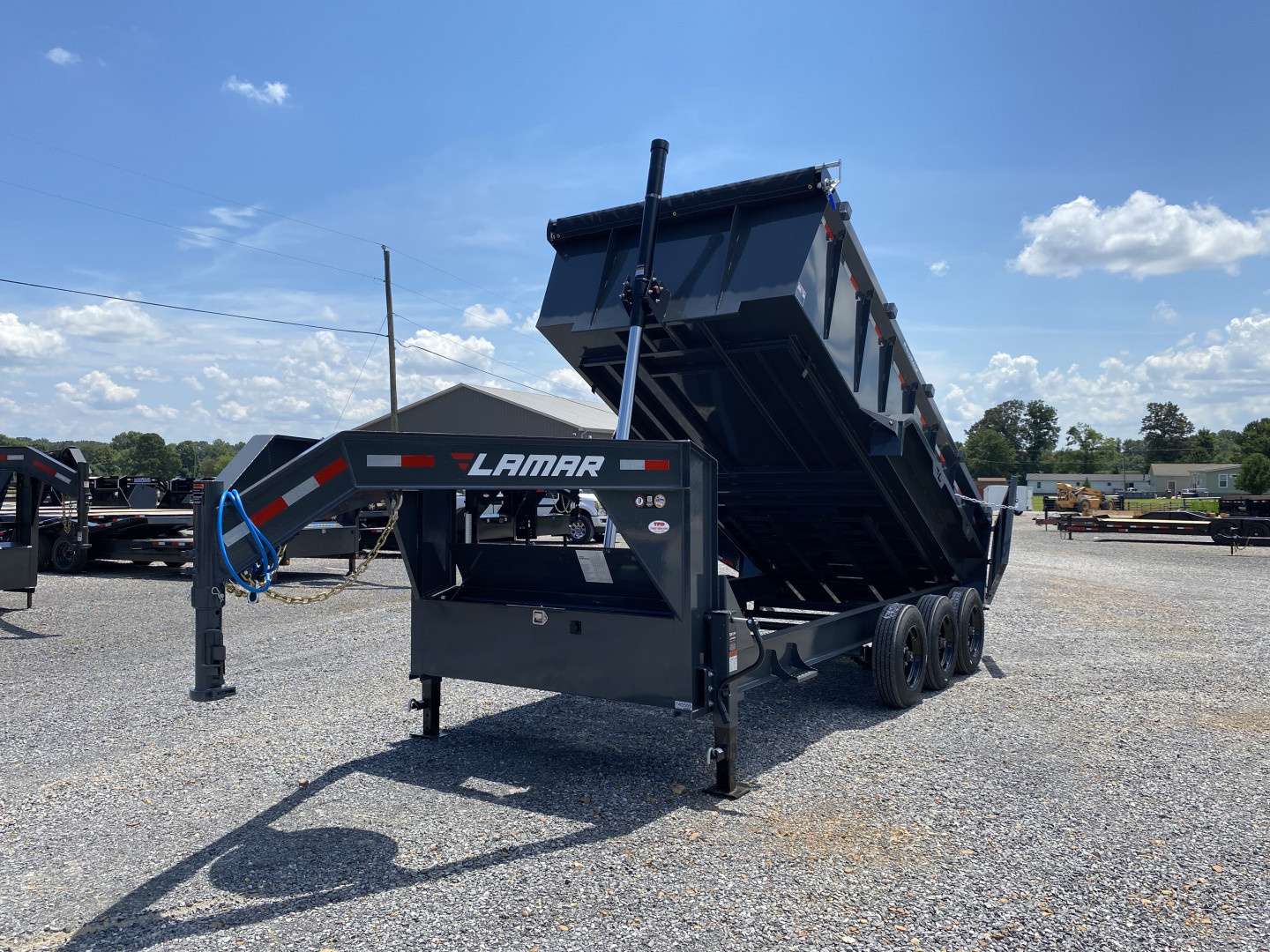 New 2026 Lamar Gooseneck Dump Trailer | 83" x 16' | 21K GVWR