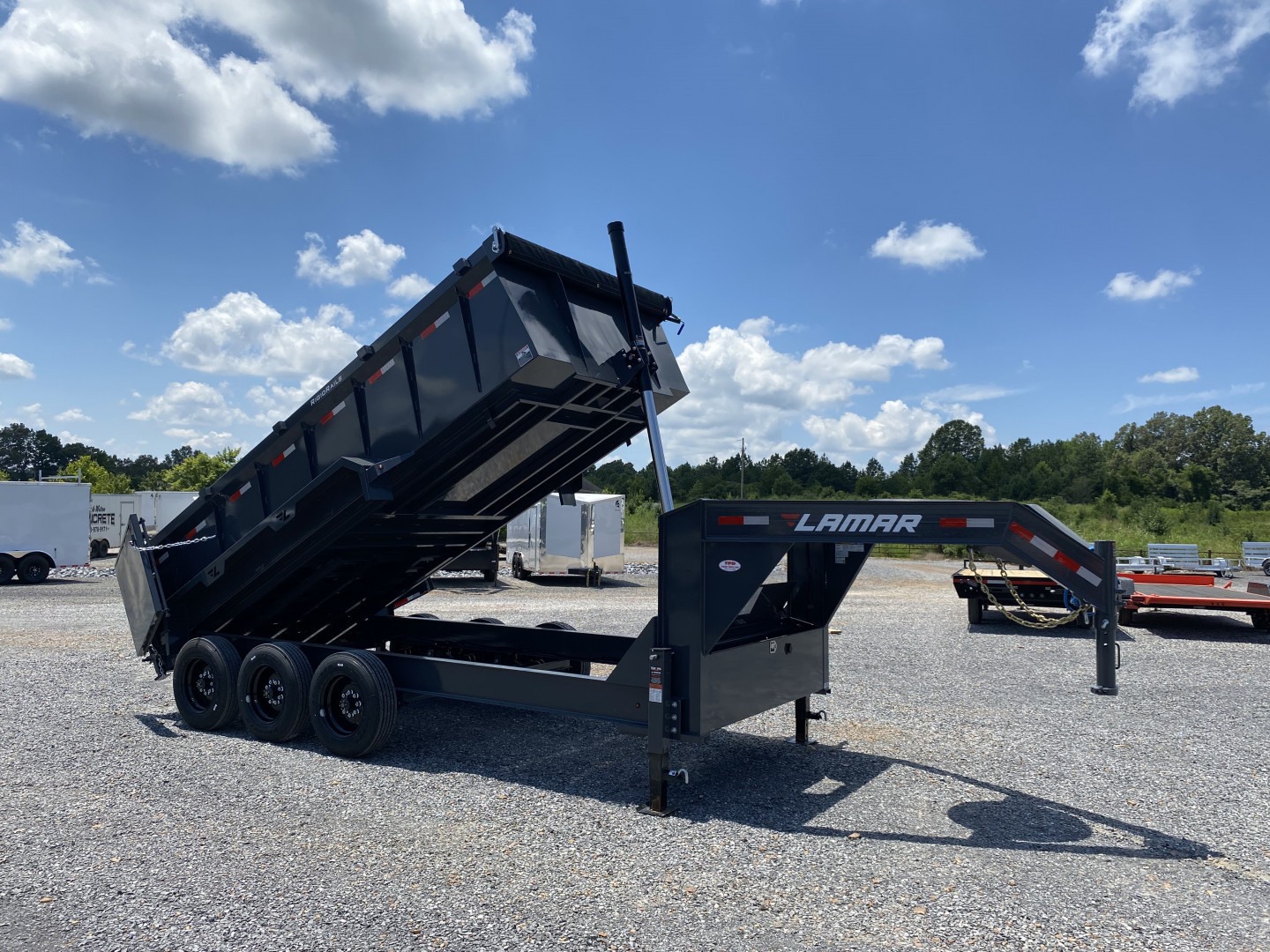 New 2026 Lamar Gooseneck Dump Trailer | 83" x 16' | 21K GVWR