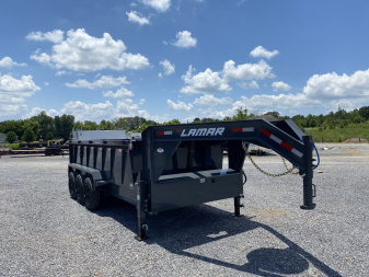 New 2026 Lamar Gooseneck Dump Trailer | 83" x 16' | 21K GVWR