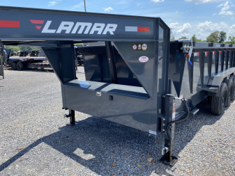 New 2026 Lamar Gooseneck Dump Trailer | 83" x 16' | 21K GVWR