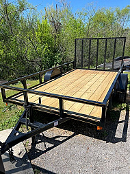 New 2025 P & T Trailers 6.4X12 AFG Tube Utility Trailer