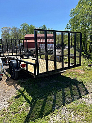 New 2025 P & T Trailers 6.4X12 AFG Tube Utility Trailer