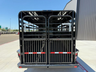 New 2026 Delco 6'8"x20' GN Metal Top Livestock Trailer - M8 Cowboy