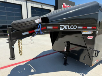 New 2026 Delco 6'8"x20' GN Metal Top Livestock Trailer - M8 Cowboy
