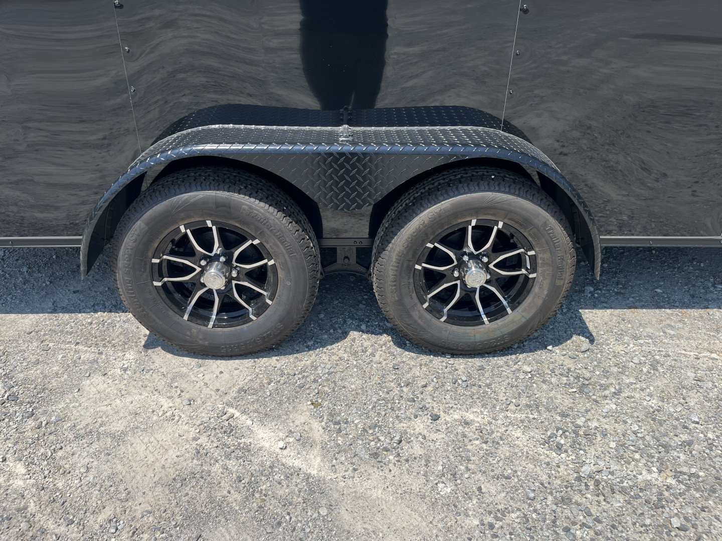 New 2026 Rock Solid Cargo 7'x16'x7' Cargo / Enclosed Trailer Black Out Package