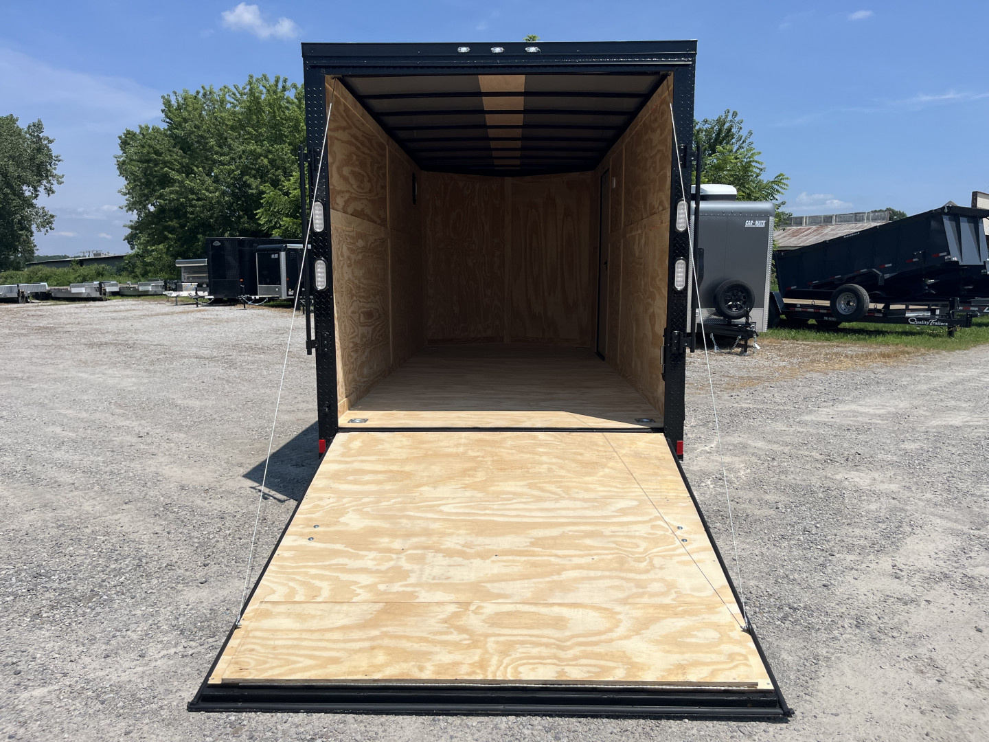 New 2026 Rock Solid Cargo 7'x16'x7' Cargo / Enclosed Trailer Black Out Package