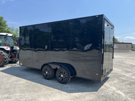 New 2026 Rock Solid Cargo 7'x16'x7' Cargo / Enclosed Trailer Black Out Package