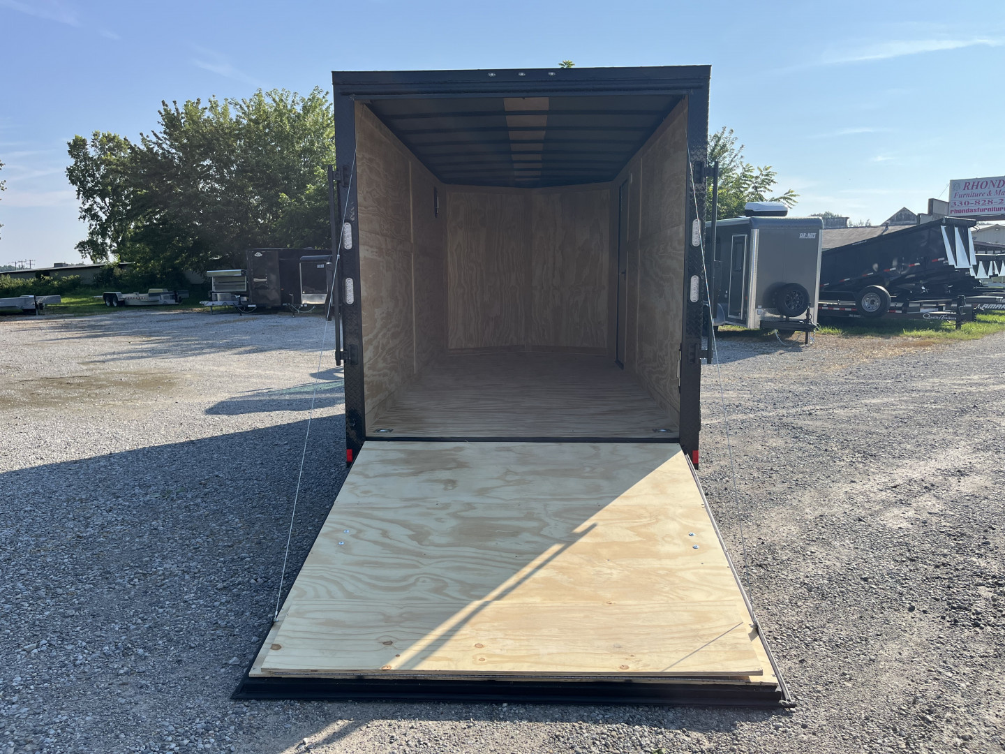 New 2026 Rock Solid Cargo 7'x16'x7' Cargo / Enclosed Trailer Black Out Package
