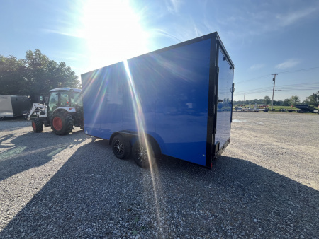 New 2026 Rock Solid Cargo 7'x16'x7' Cargo / Enclosed Trailer Black Out Package