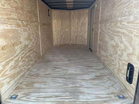New 2026 Rock Solid Cargo 7'x16'x7' Cargo / Enclosed Trailer Black Out Package