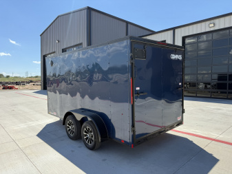 New 2025 Compass 7'x14' Enclosed Cargo Trailer - Indigo DLX