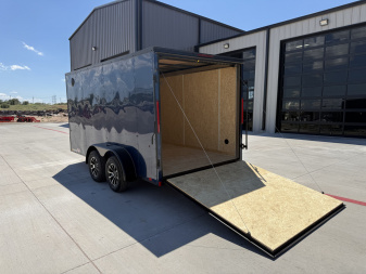 New 2025 Compass 7'x14' Enclosed Cargo Trailer - Indigo DLX