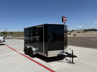 New 2025 Compass 7'x12' Enclosed Cargo Trailer - Indigo DLX