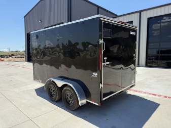 New 2025 Compass 7'x12' Enclosed Cargo Trailer - Indigo DLX