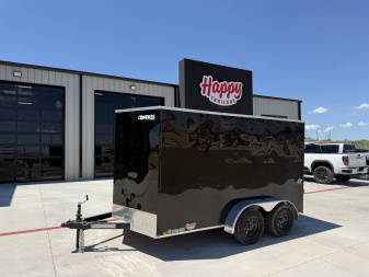 New 2025 Compass 7'x12' Enclosed Cargo Trailer - Indigo DLX