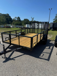 New 6.5x12 Utility Trailer 2' mesh sides