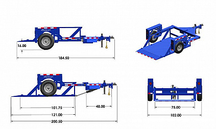 New 2024 AirTow DROP DECK EQUIPMENT Utility Trailer