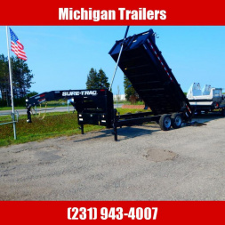 New 2023 Sure-Trac 7 x 16 Pro Series Telescopic Dump Gooseneck  17.6K