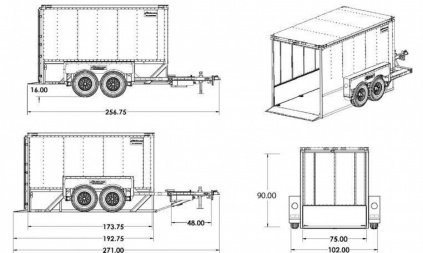 New 2024 Air Tow ENCLOSED DROP DECK Cargo / Enclosed Trailer