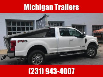 New 2024 EZ Dumper LLC 8' Stainless Steel Insert Flatbed Trailer