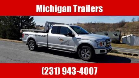 New 2024 EZ Dumper LLC 8' Stainless Steel Insert Flatbed Trailer