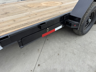 New NEW 2026 Double A 22’ flatbed Equipment Trailer 2-5200 lb axles=10K, dovetail, Slide In Ramps