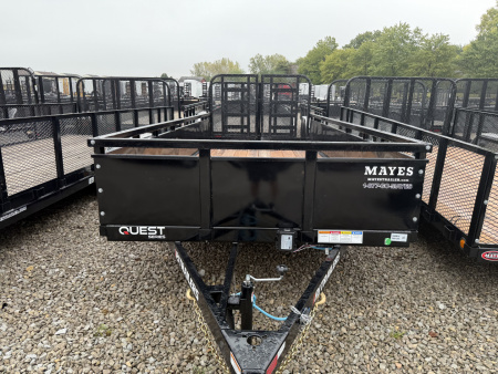 New 2026 PJ TRAILER UTILITY UK162 77X16 TA HD GATE (GVW:9899) BLACK